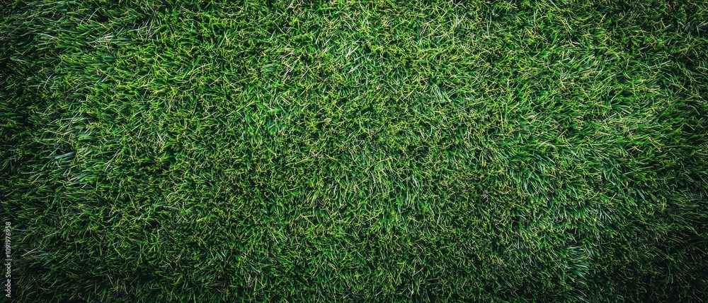 Fototapeta premium Lush green grass texture background.