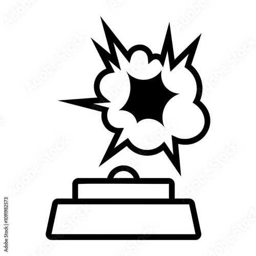 mine Line Icon