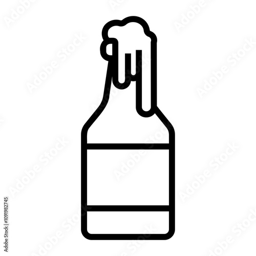 bottle Line Icon