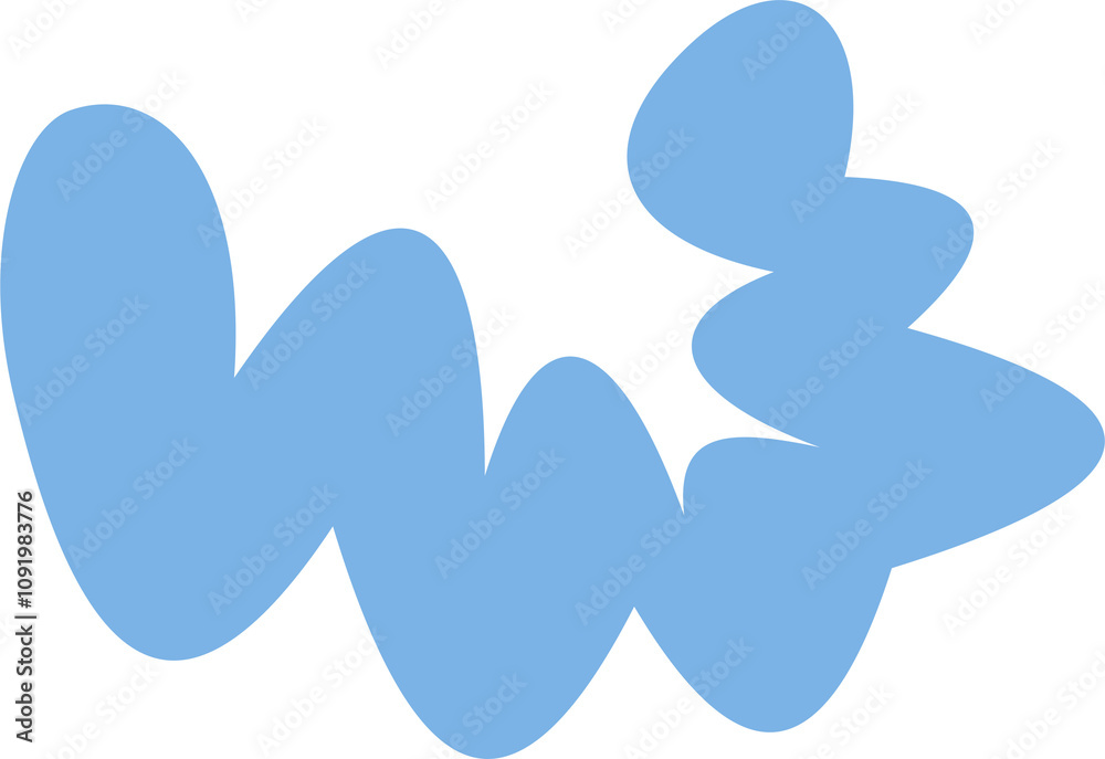Fototapeta premium Abstract shape illustration