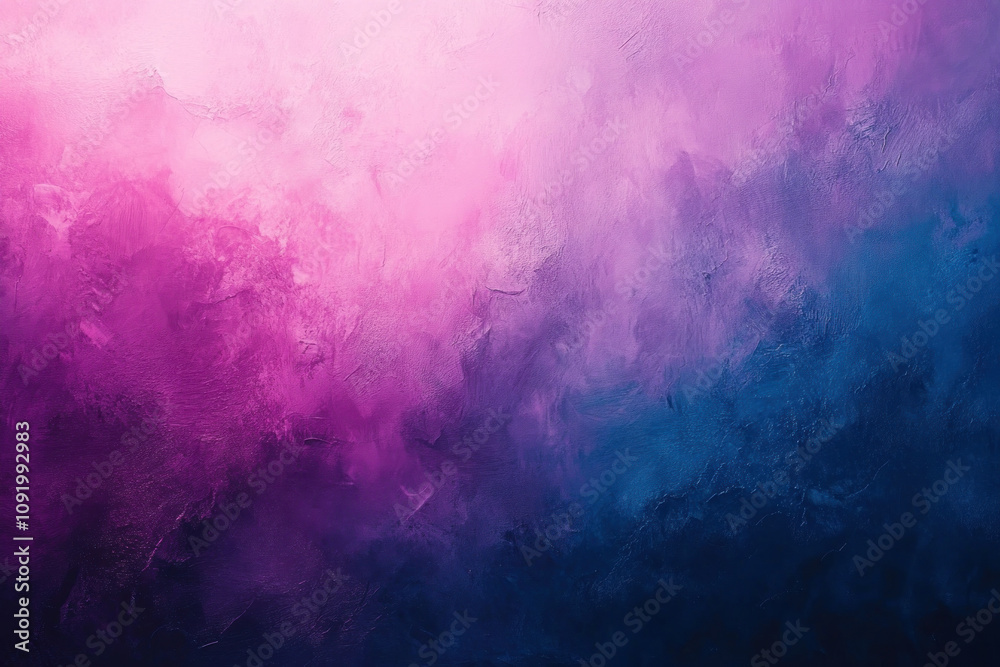 Fototapeta premium Vibrant purple and blue abstract painting, swirling colors blending harmoniously on canvas, creating a dynamic and captivating visual experience.