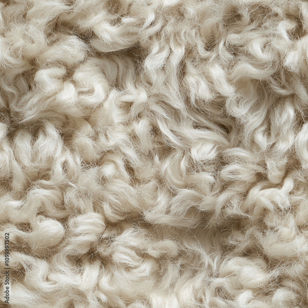 Fototapeta premium Close-up of fluffy wool texture