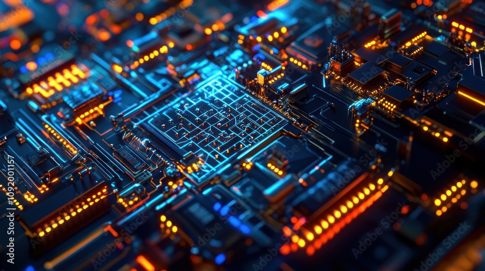 Obraz premium Circuit Board Abstract