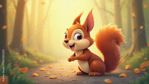 Cartoon Squirrel