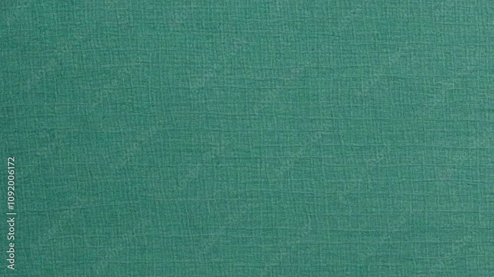 Fototapeta premium Close-Up of Green Textured Fabric 