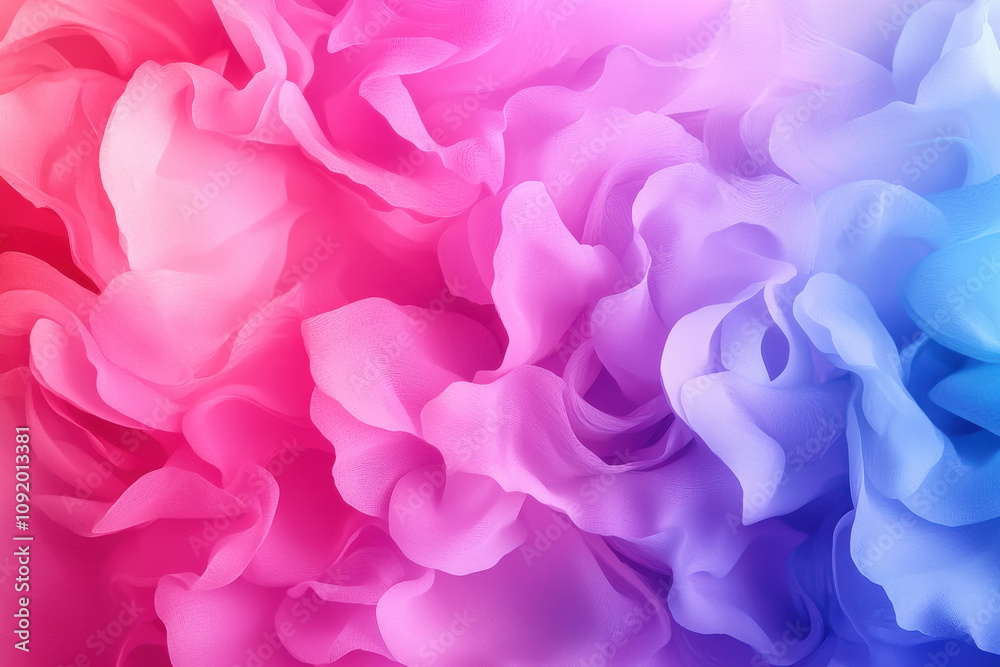 Fototapeta premium Soft pink and purple abstract floral design with flowing textures
