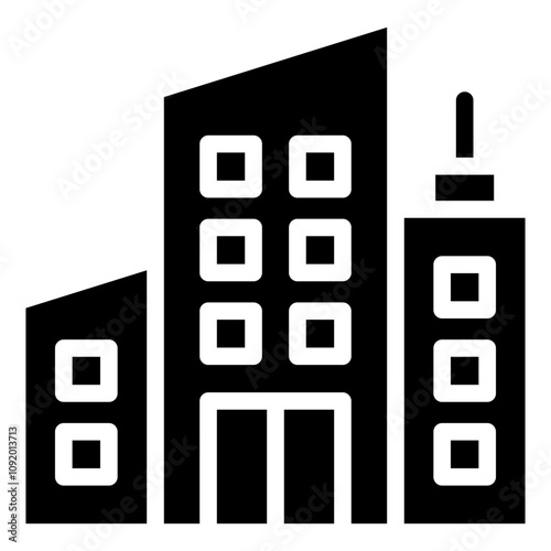 Company icon solid vector