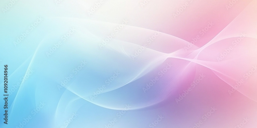 Naklejka premium Smooth gradients Powder blue Abstract patterns flowin
