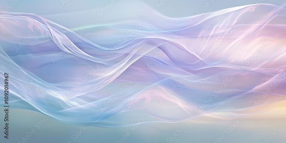 Naklejka premium Soft transitions Lavender blue Abstract patterns flow