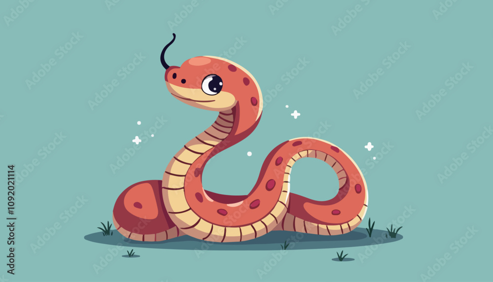 Fototapeta premium Friendly Snake by the Water