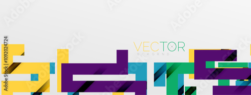 Color bend lines with shadow texture effect. Vector Illustration For Wallpaper, Banner, Background, Card, Book Illustration, landing page