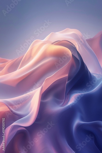 Beautifully crafted gradient iPhone wallpaper showcasing a smooth transition from deep blue to light pink, emphasizing simplicity and elegance made with generative ai