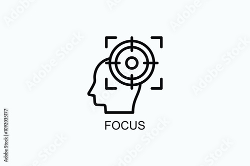 Focus Vector Icon Or Logo Illustration