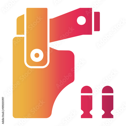 gun Gradient icon