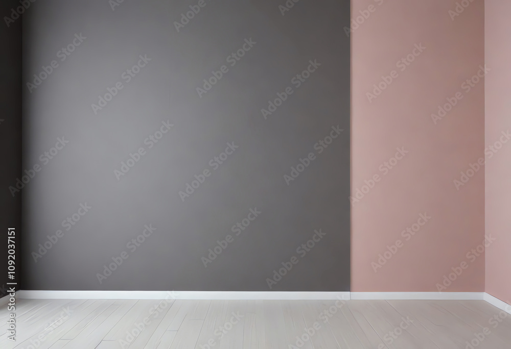 room interior and black wall and pink background, minimalist interior room interior and black wall and pink background, minimalist interior