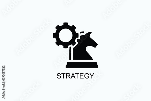 Strategy Vector Icon Or Logo Illustration