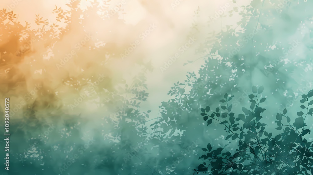 Obraz premium Calming nature scene tranquil forest photographic art abstract viewpoint peaceful concept