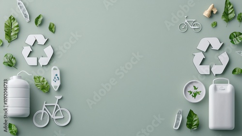 Create engaging paper cut style icons to promote sustainable development standards and environmental awareness