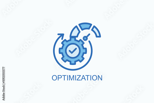 Optimization Vector Icon Or Logo Illustration