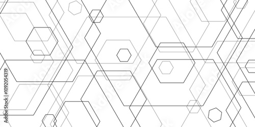 Abstract elegant background line texture. Abstract geometric overlapping hexagon pattern abstract futuristic background design. poster, banner, art, wallpaper data concept. vector illustration.