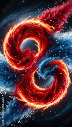 Cosmic Clash: Fire and Ice Collide in a Dark Universe