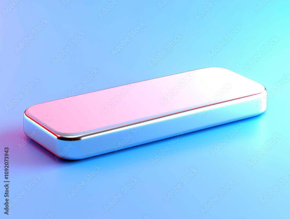 Silver object with a pinkish hue Silver object with a pinkish hue