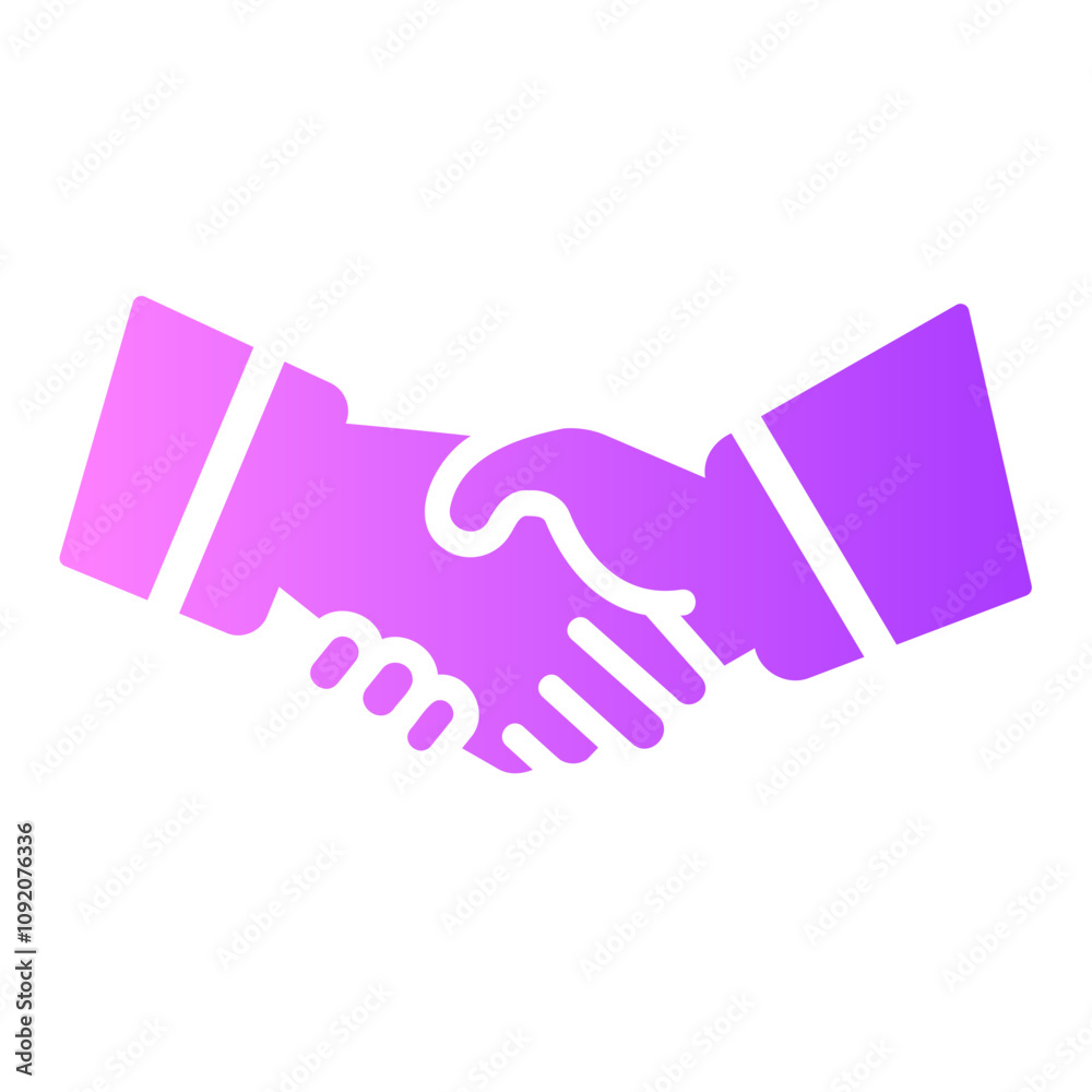 Obraz premium handsake Gradient icon