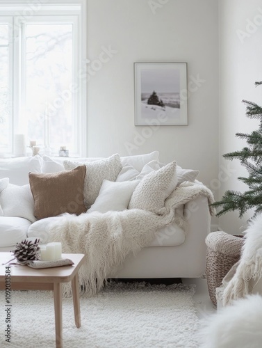 Cozy Winter Living Room Dec...