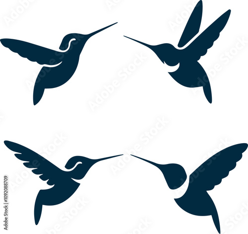 hummingbird vector silhouette