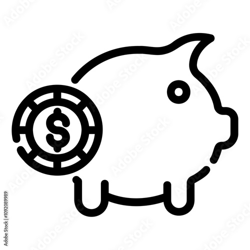 earn Line Icon