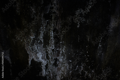 Part of an old dirty wall with cracked plaster. Grunge. Spooky background