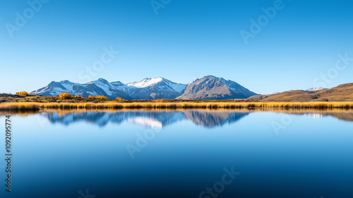 Serene Mountain Lake Reflec...