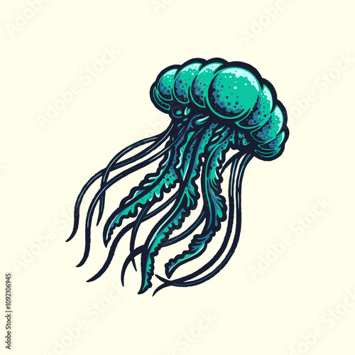 jellyfish vector illustration