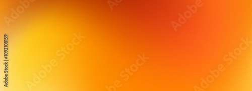 Warm orange yellow brown gradient background. Autumn color blurred wallpaper. Fall smooth gradation backdrop for banner, poster, leaflet, brochure, booklet. Vector abstract fiery template overlay