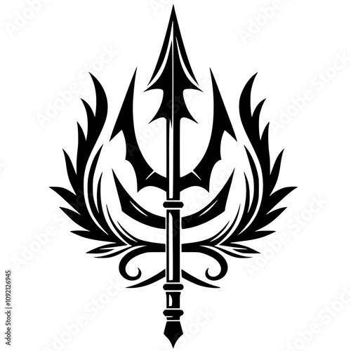 Silhouette of the spear symbol