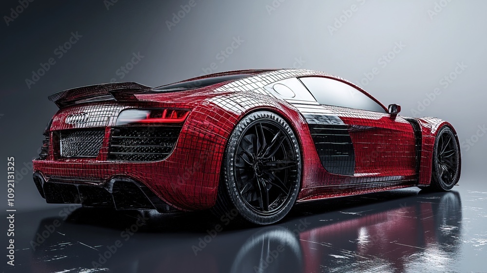 Naklejka premium Automotive applications of composites materials