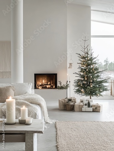 Minimalist Christmas Living...