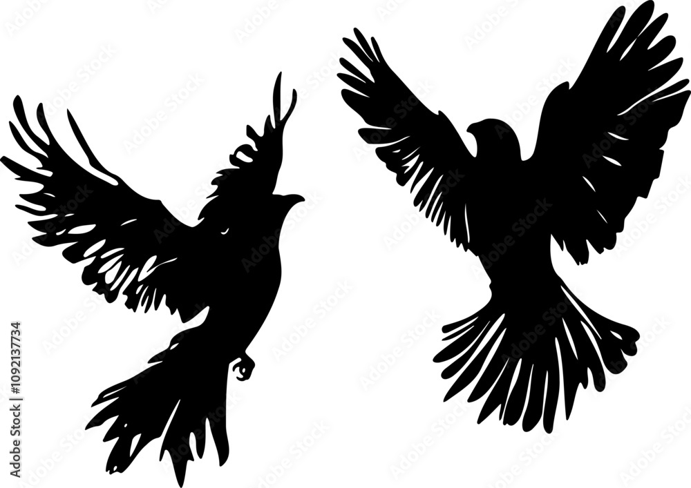 Obraz premium eagle with wings vector