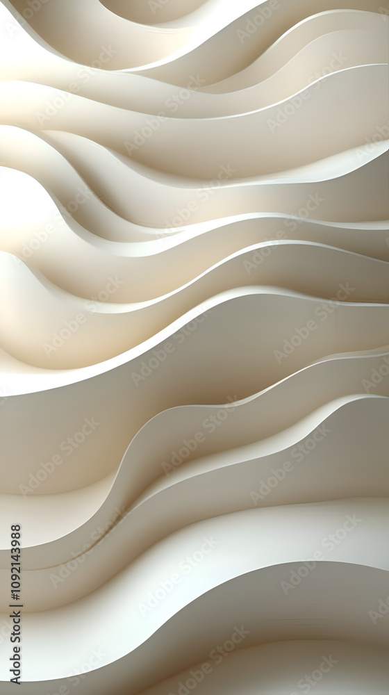 Fototapeta premium Modern Abstract Waves Texture Background with Soft Curves and Elegant Patterns