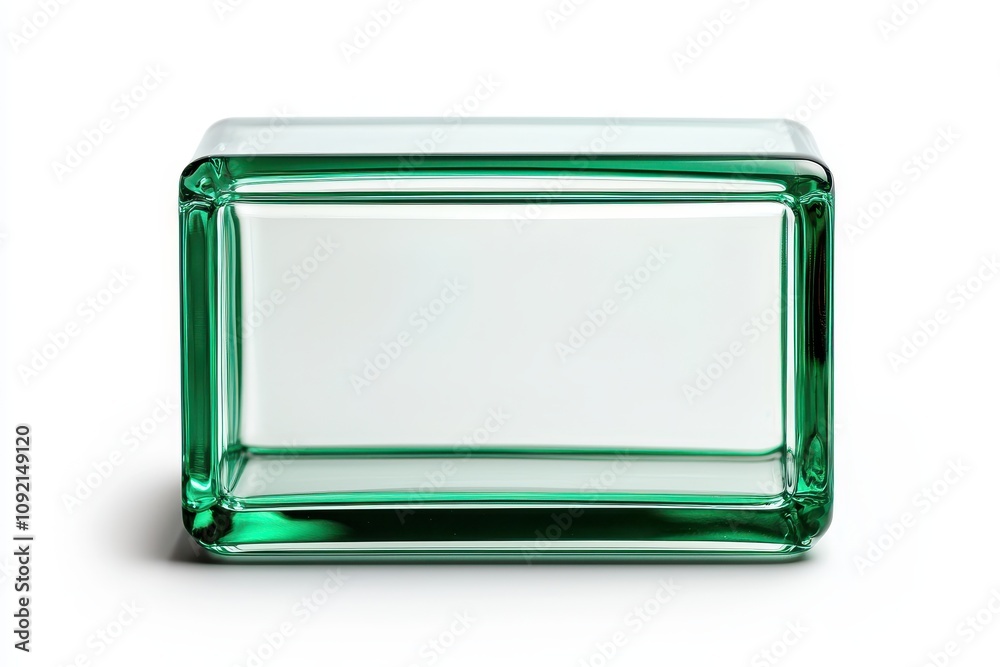 Clear Rectangular Glass Box with Transparent Edges, Perfect for Decorative Display or Storage, Showcasing Minimalist Design and Elegant Aesthetics