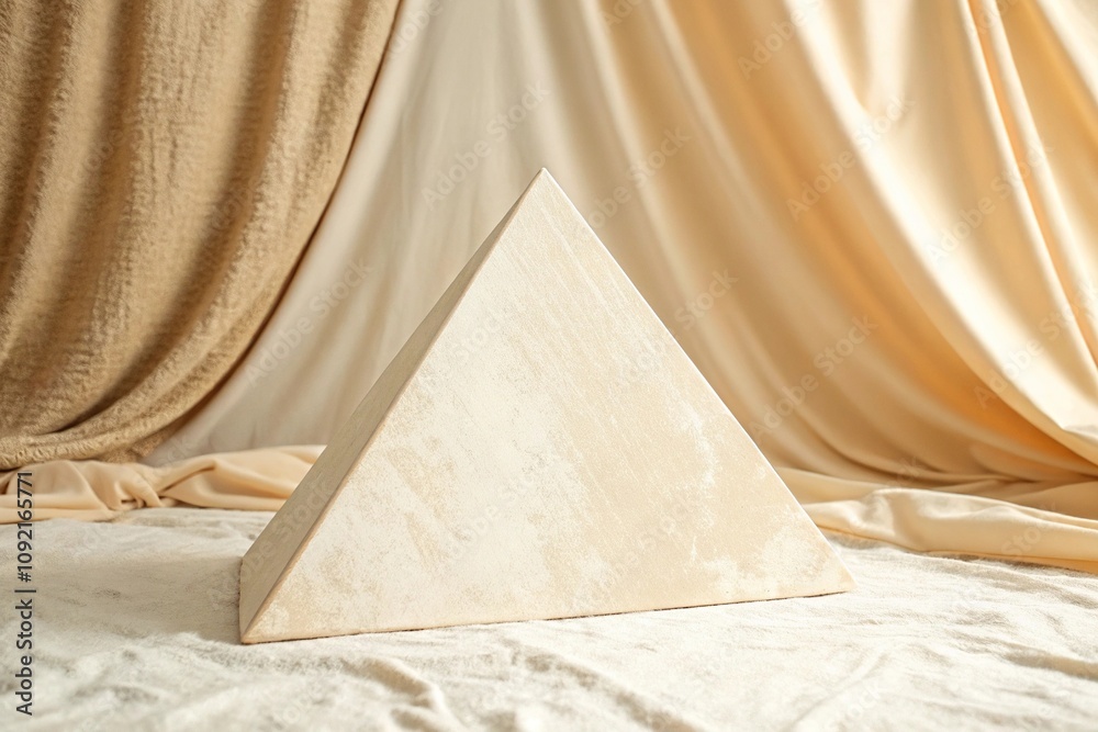 Ivory Soft Background with Geometric Triangle, clean lines, minimalist decor, simple shapes, abstract pattern, ivory background Ivory Soft Background with Geometric Triangle, clean lines, minimalist decor, simple shapes, abstract pattern, ivory background