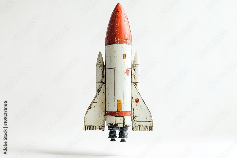 Space rocket on white background Space rocket on white background