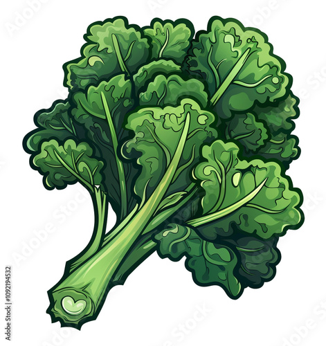 Fresh green broccoli isolated on white background photo