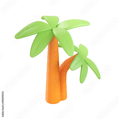 Palm tree 3d icon