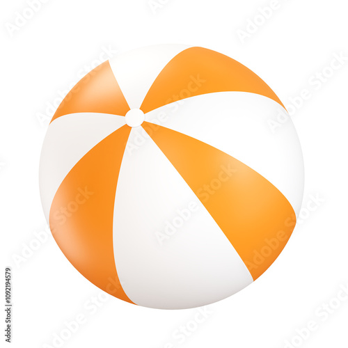 Beach ball 3d icon