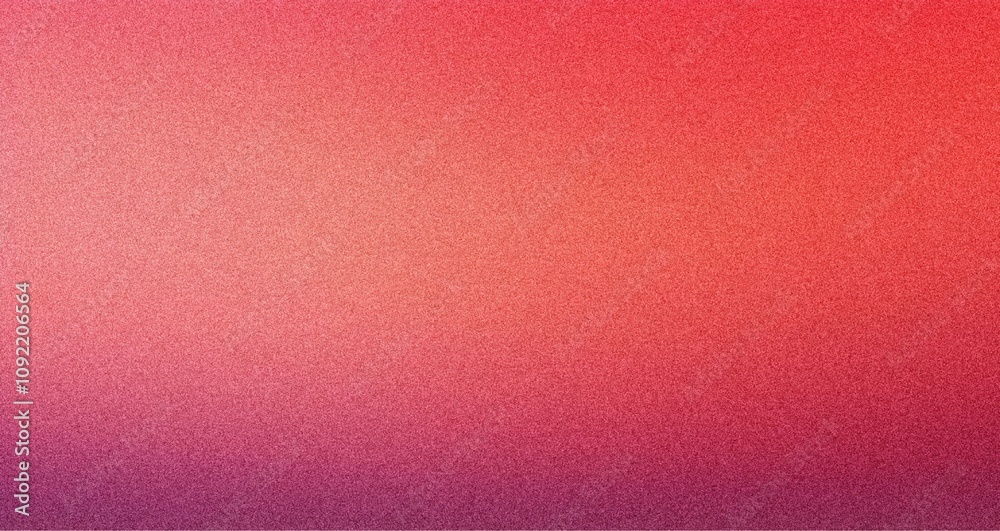 Fototapeta premium Grainy background Coral to Burgundy abstract gradient noise texture