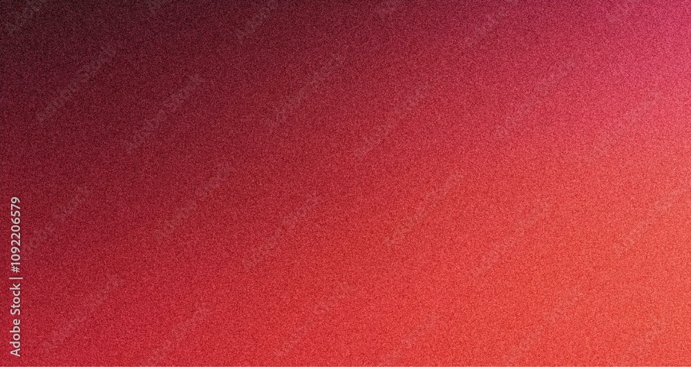 Fototapeta premium Grainy background Coral to Burgundy abstract gradient noise texture