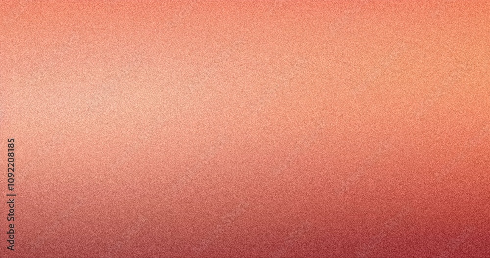 Fototapeta premium Grainy background Brown to Coral abstract gradient noise texture