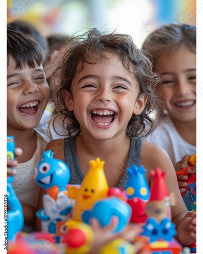 UNICEF Birthday, Joyful Children Group Celebrating Birthday Party Fun