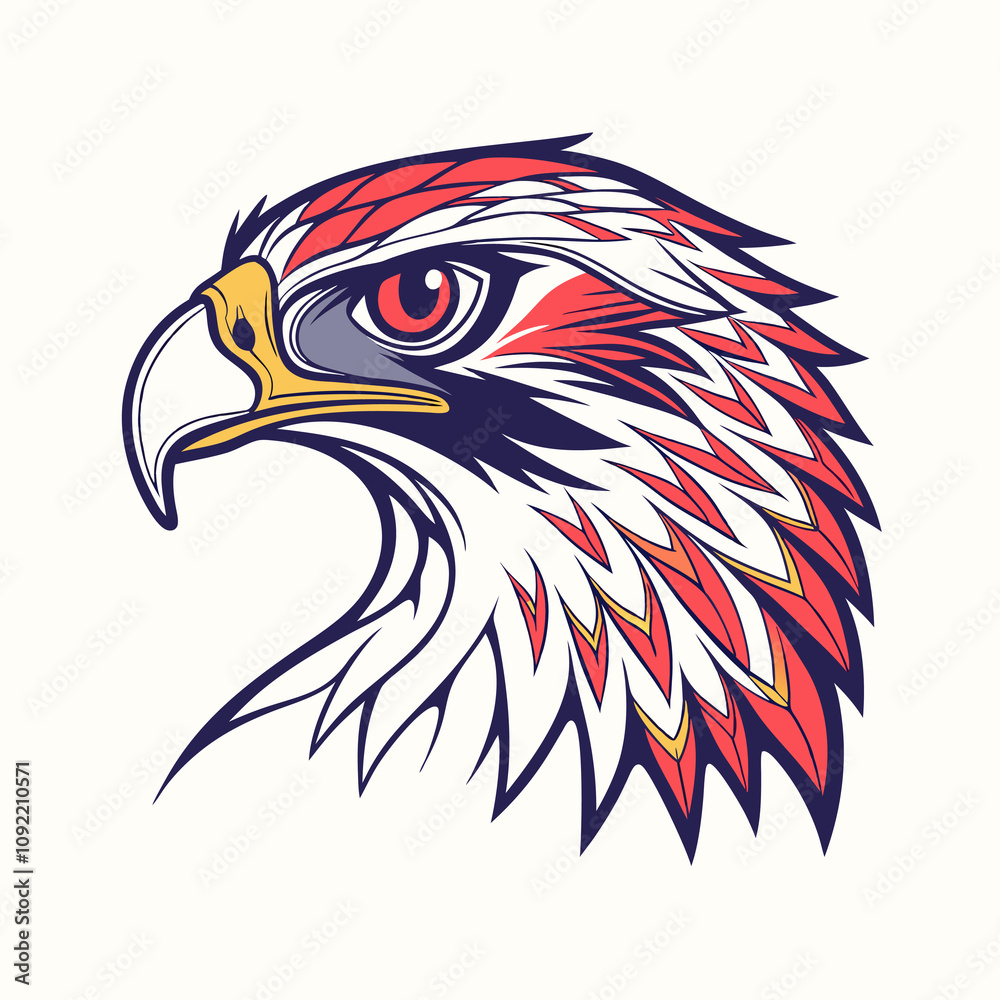 Obraz premium Falcon face